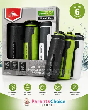Sports Water Bottle With Push-Pull Spout- 1litre/34oz