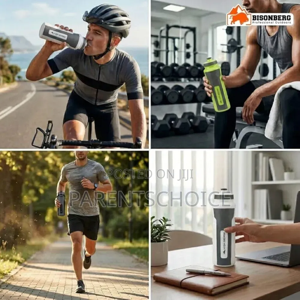 Sports Water Bottle With Push-Pull Spout- 1litre/34oz