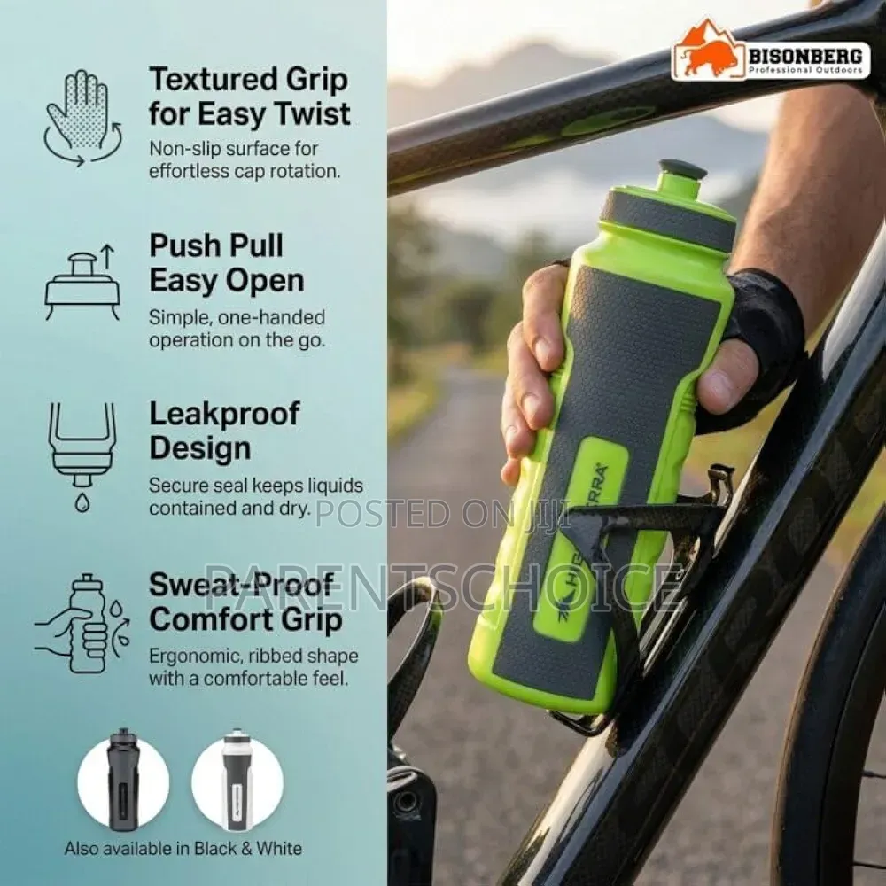Sports Water Bottle With Push-Pull Spout- 1litre/34oz