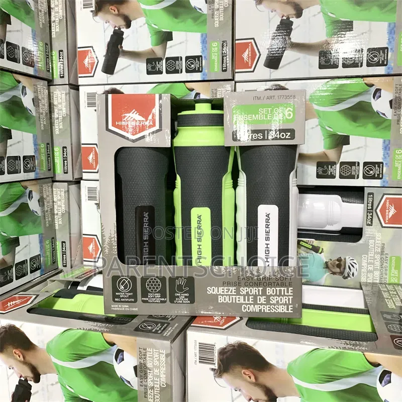 Sports Water Bottle With Push-Pull Spout- 1litre/34oz