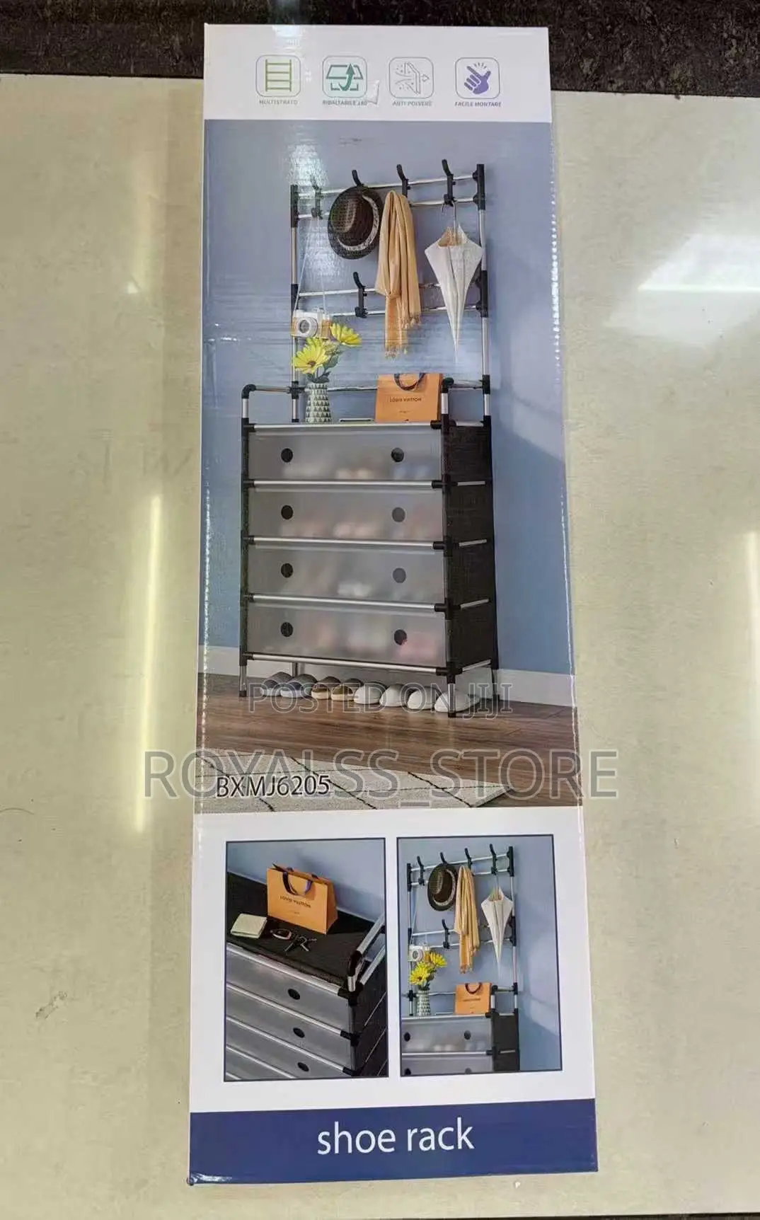 Multifunction Shoe Rack With Cover