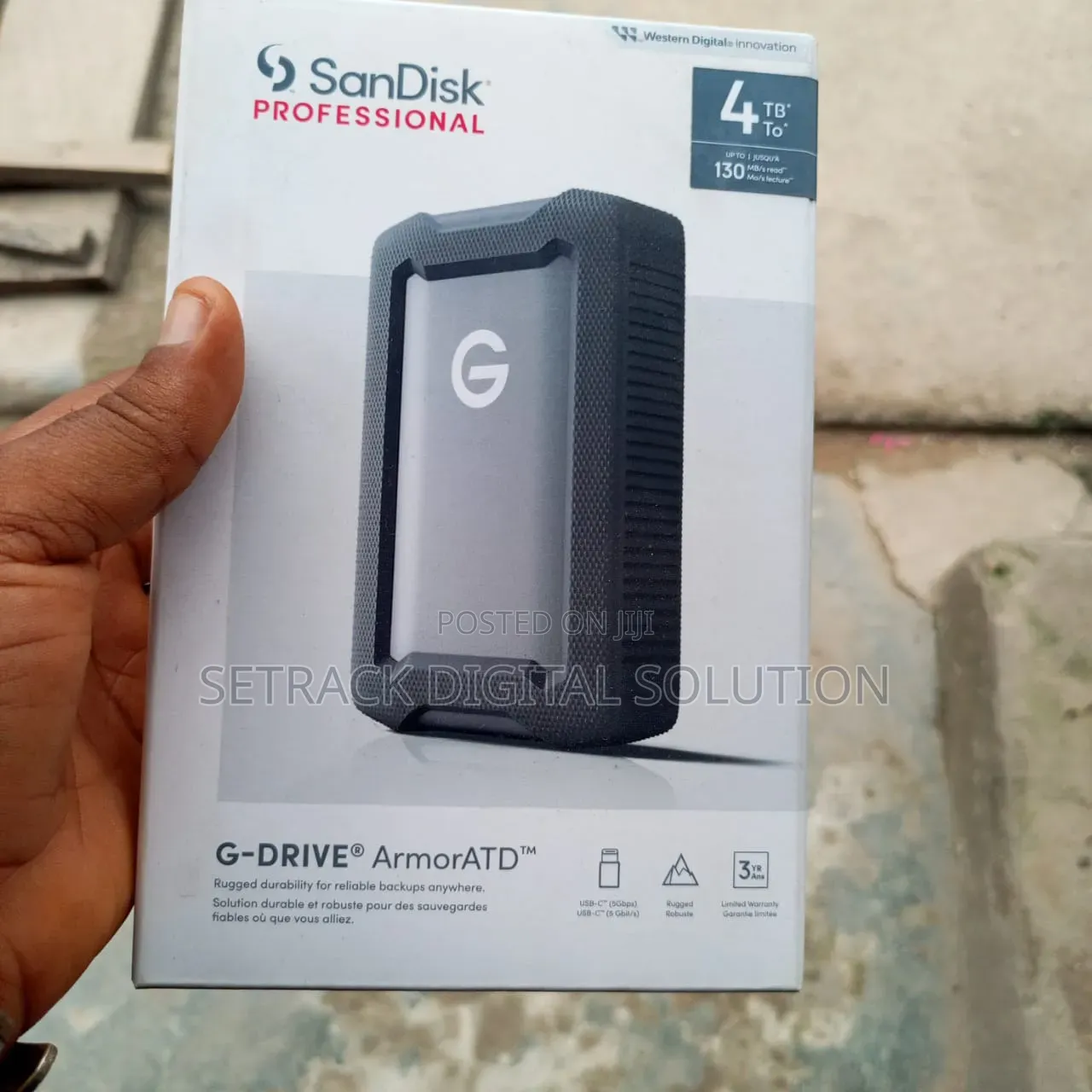 Sandisk Professional 4tb G Drive USB -C 3.2 External Hard Drive