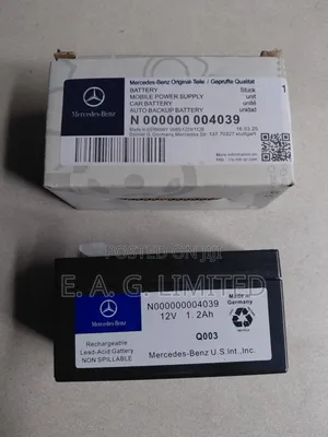 Mercedes Benz Auxiliary Battery 12v 1.2ah 000000004039 - E. A. G ...