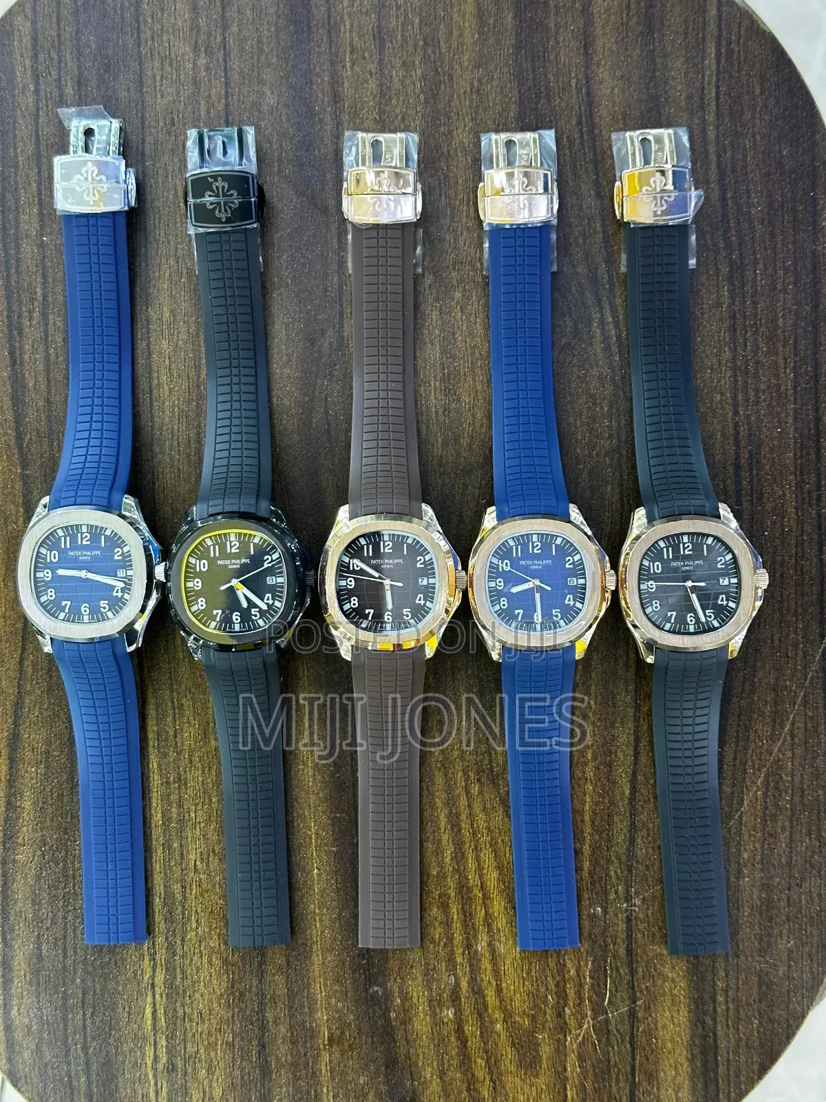 Replica Patek Philippe Date Rubber Strap Watch