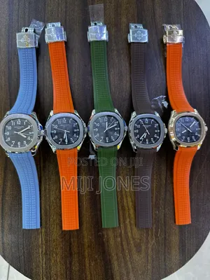 Replica Patek Philippe Date Rubber Strap Watch