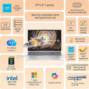 New Laptop HP 15-da3007nia 8GB Intel Core i5 SSD 512GB