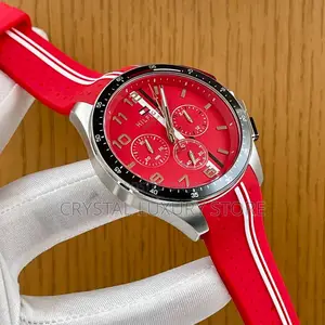 Tommy Hilfiger Quality Luxury Men Rubber Strap Wristwatch