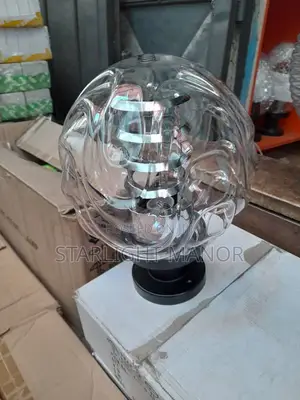 Crystal Globe Pillar Light