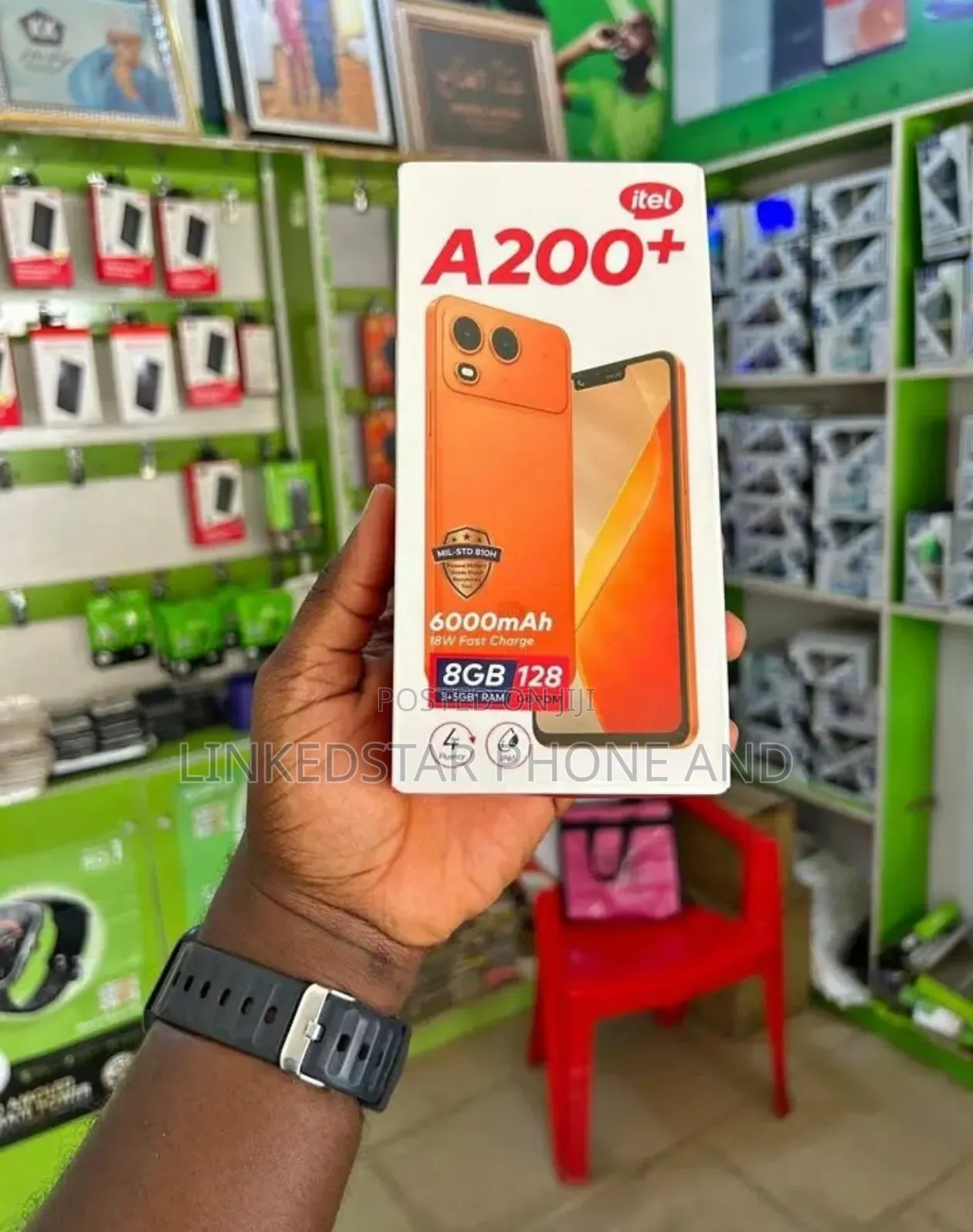 New Itel A200+ 128 GB Black