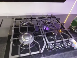 4-Burner Glass Gas Hob | Built-in Cooker | Auto Ignition Knobs*