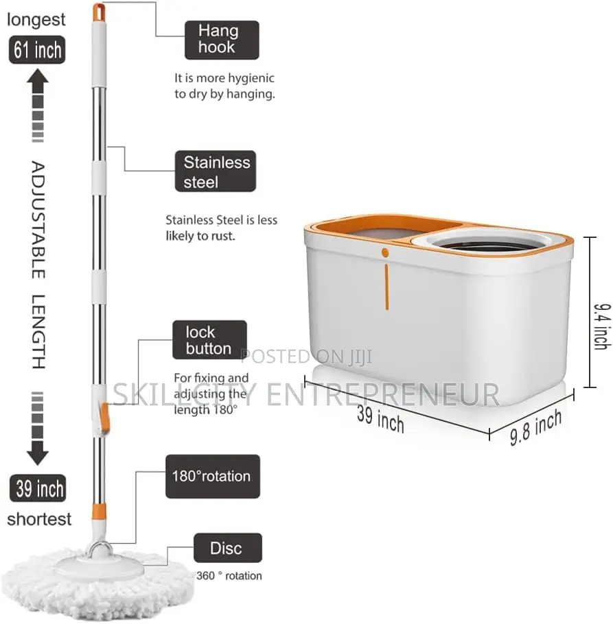 Spin Mop and Bucket Set