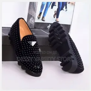 Men New Stone Round Designer Shoes Blac