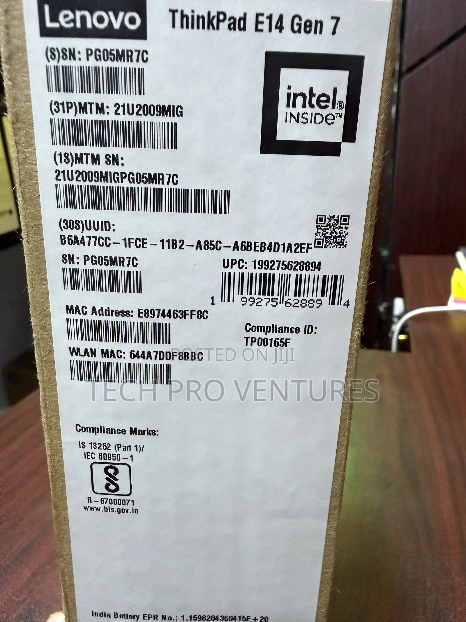 New Laptop Lenovo ThinkPad E14 Gen 6 16GB Intel Core Ultra 5 SSD 512GB