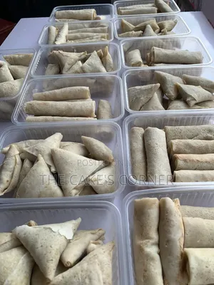 Ready-to-Fry Small Chops: Samosa Spring Rolls