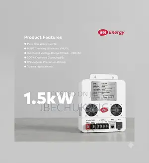 Itel 1.5kva Hybrid Inverter Ip54+1.5kw+12v+1phase+Mppt650w