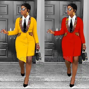 African Long Sleeve Suit