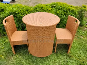 Hhpqlyy Rattan-Style Garden Table Set