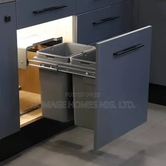 Pull Out Cabinet Waste Bin 2 in 1
