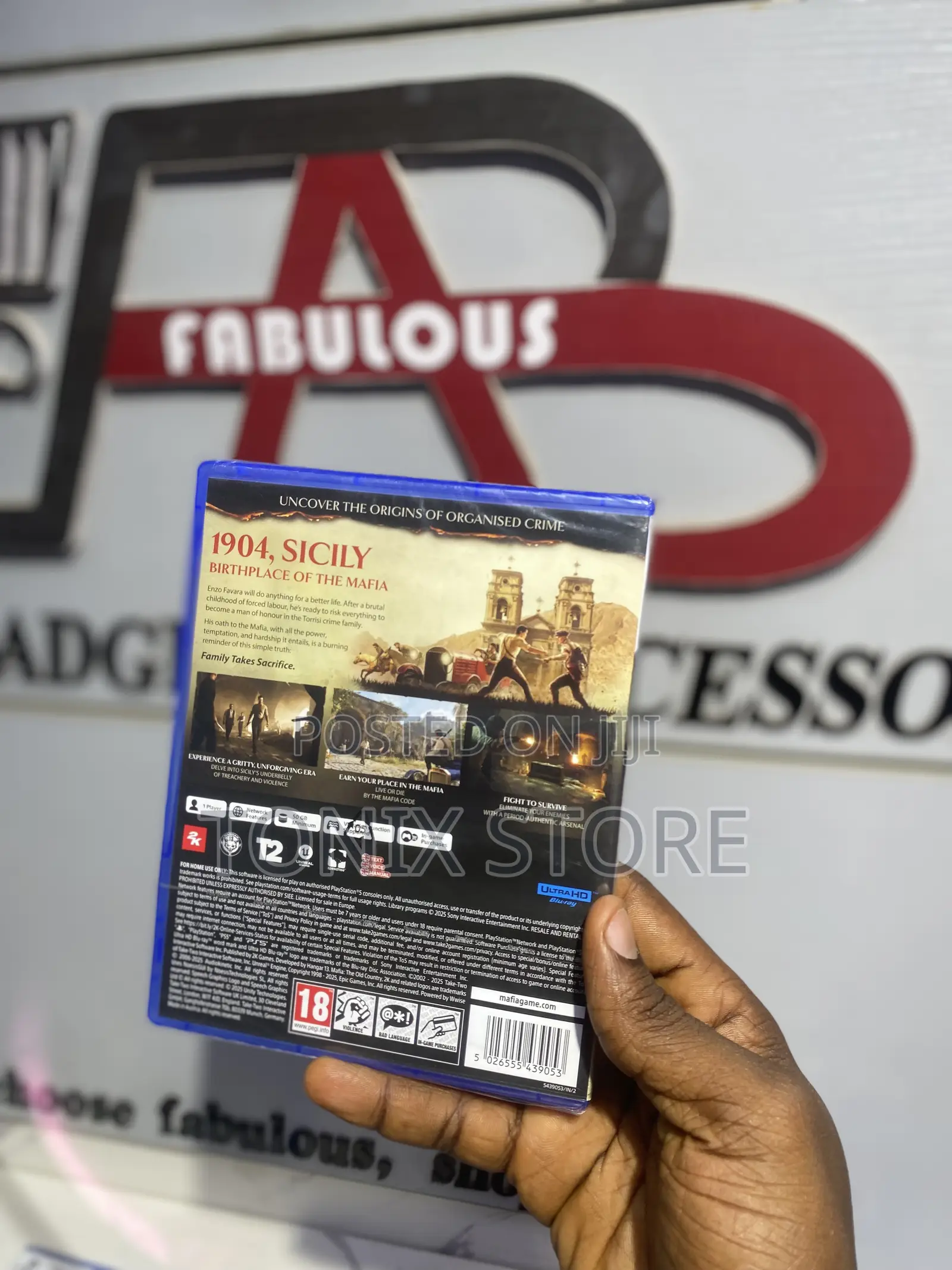 Ps5 Mafia Old Country Game Cd