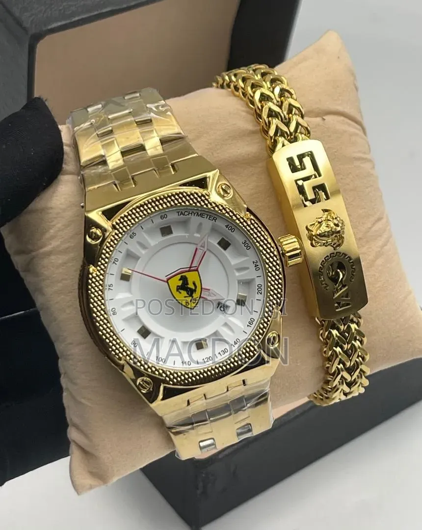 Men Watch and Chain
