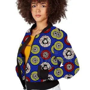 African Baseball Jacket Print Coat