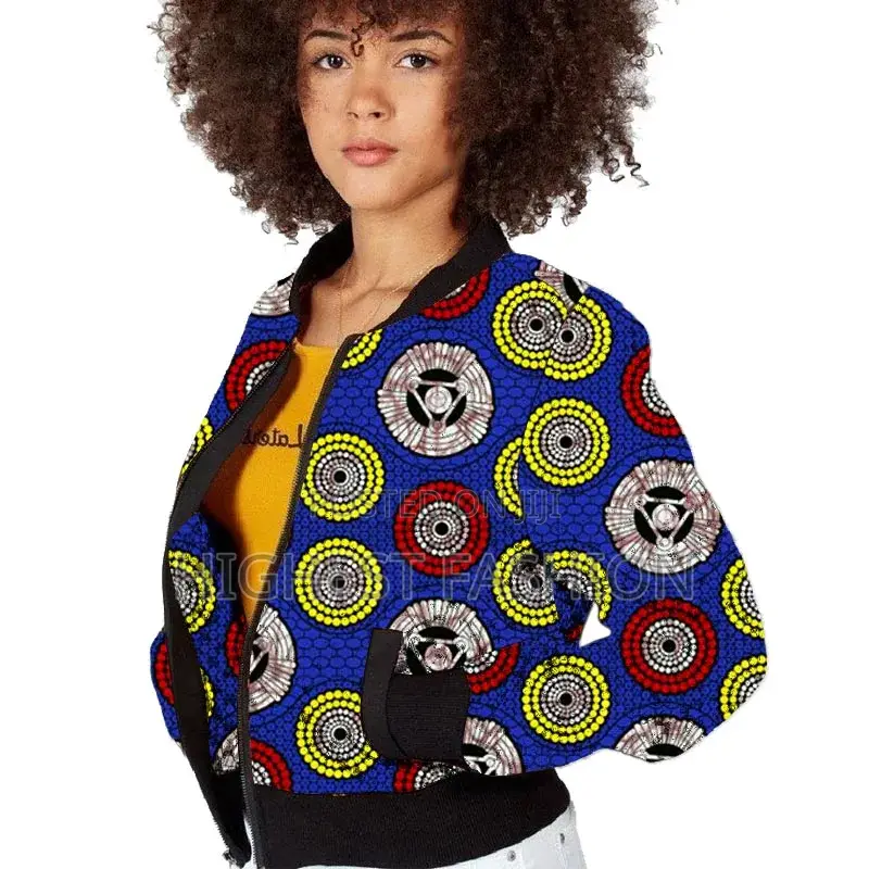 African Baseball Jacket Print Coat