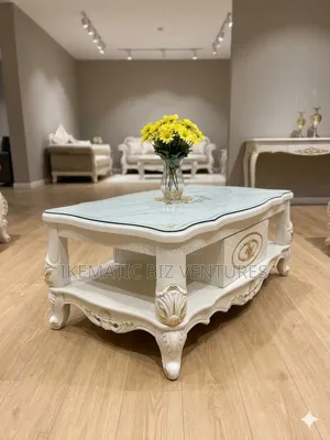 Mobile Center Table With Drawers