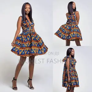 Ankara Backless Multiway Mini Dress