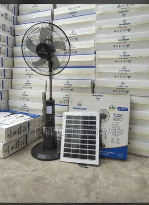 Rechargeable Solar Fan