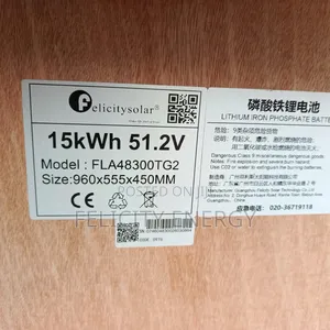 Felicity Lithium Battery 15kwh 51.2v ( Flat)