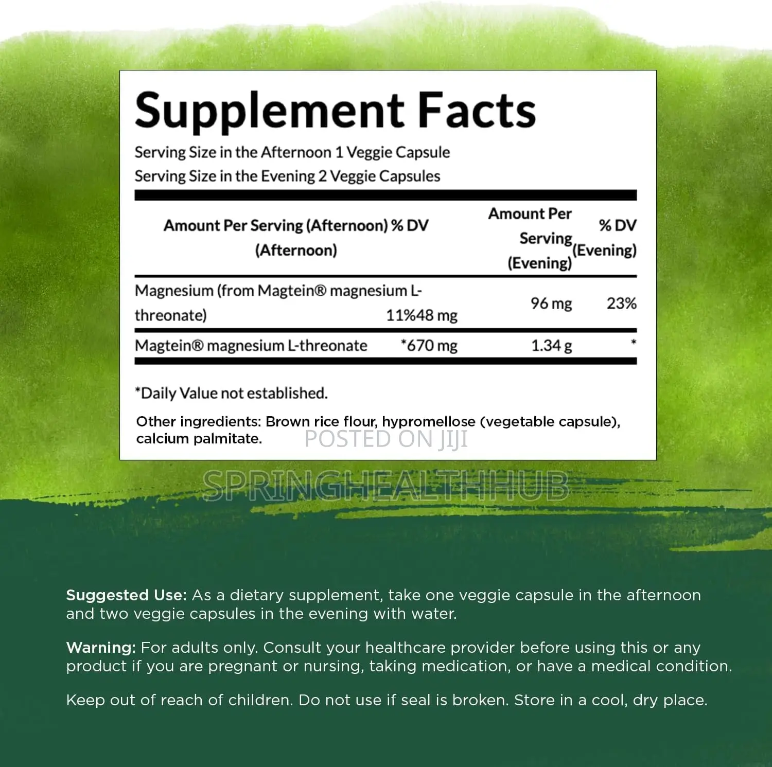 Magtein Magnesium L-Threonate 670mg 90 Capsules
