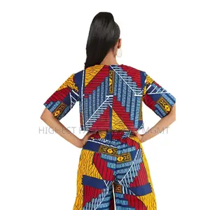 Two Pieces Sets Top and Pants African Suit