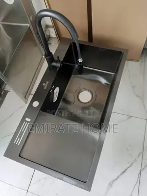 Single Bowl Single Tray Kitchen Sink With Complete Accessories and Tap
