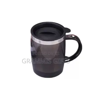 Travel Black Stainless Mug