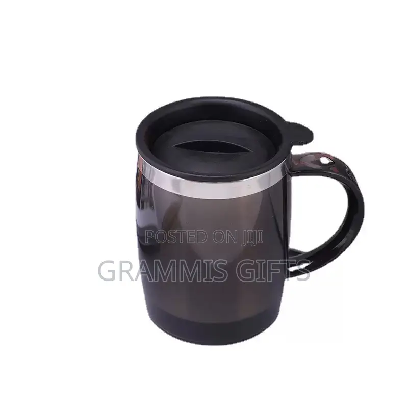 Travel Black Stainless Mug