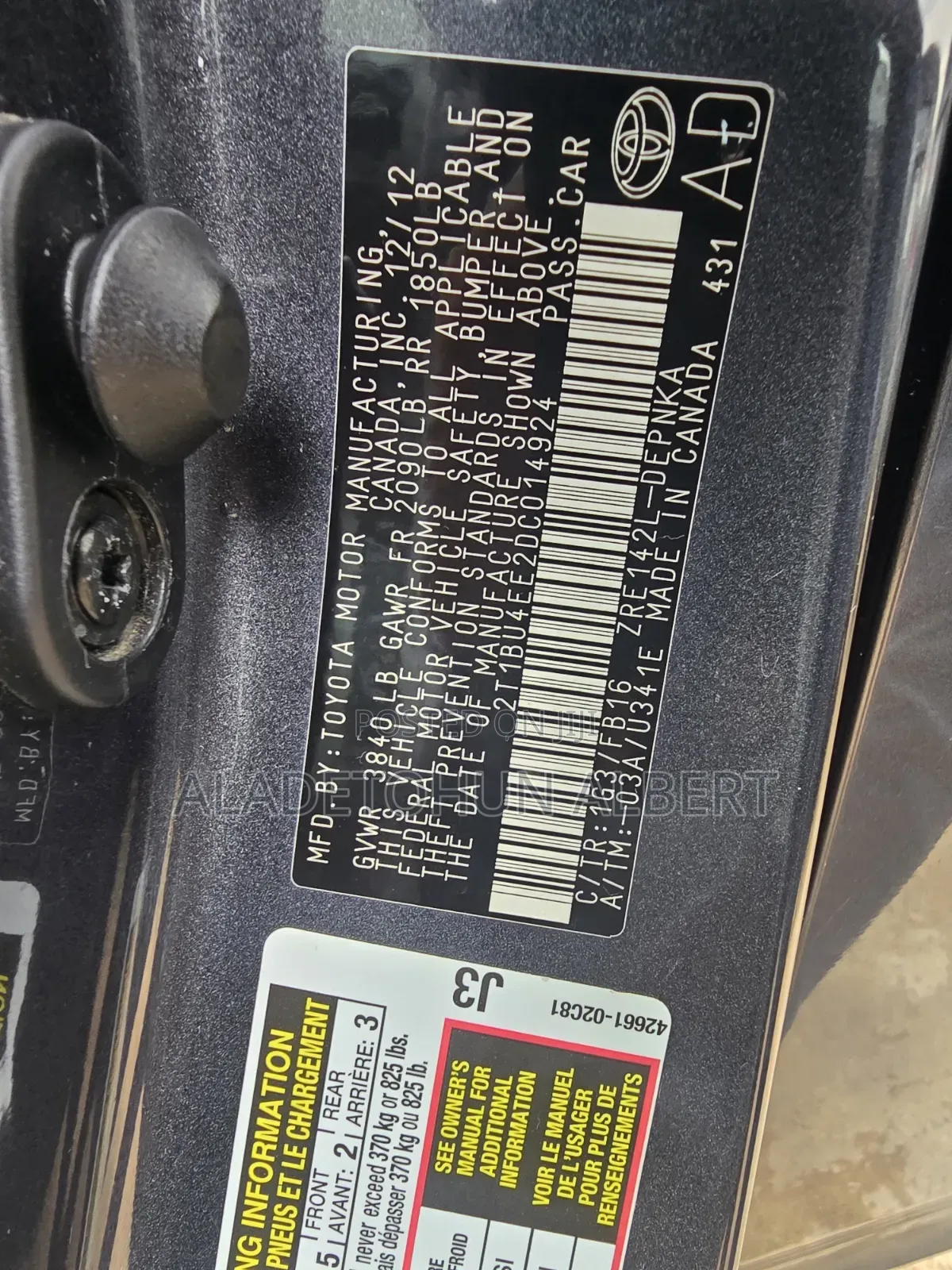 Toyota Corolla 2013 Gray