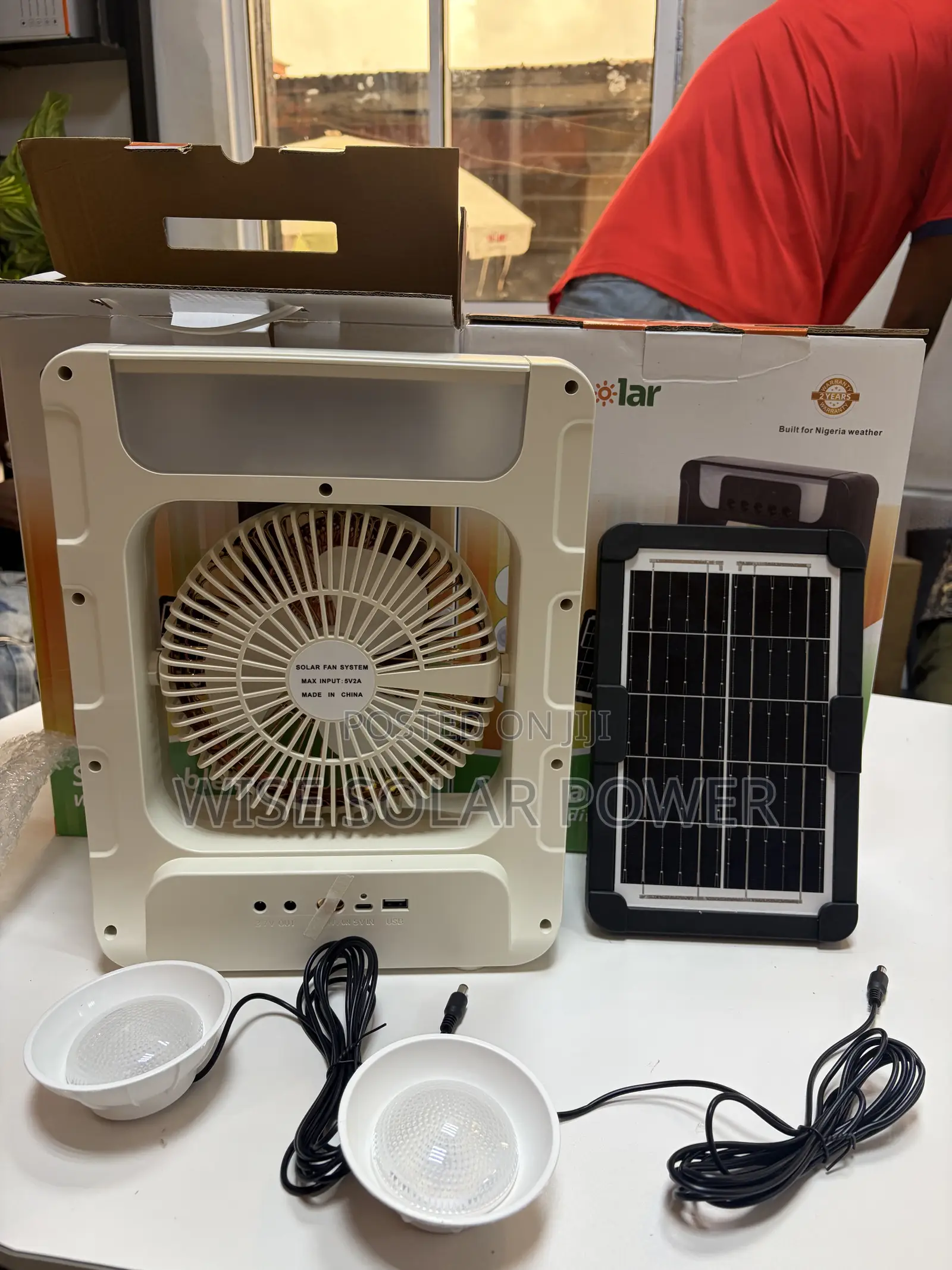 Solar Table Fan