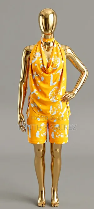 Tiivramirez Wear – Golden Glow Halter Set