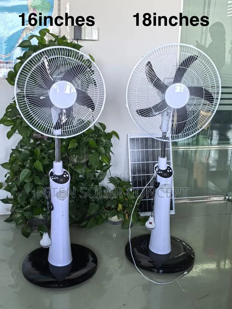 Est Rechargeable Solar Fan