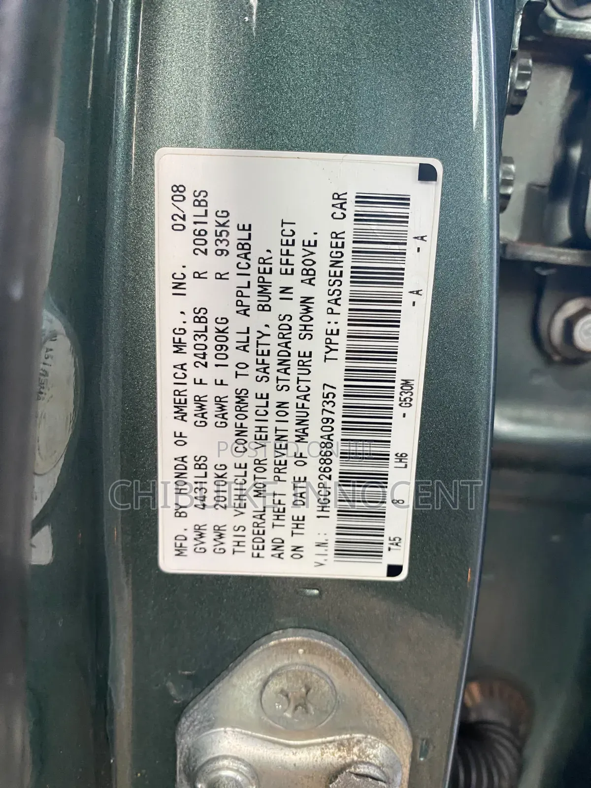 Honda Accord 2008