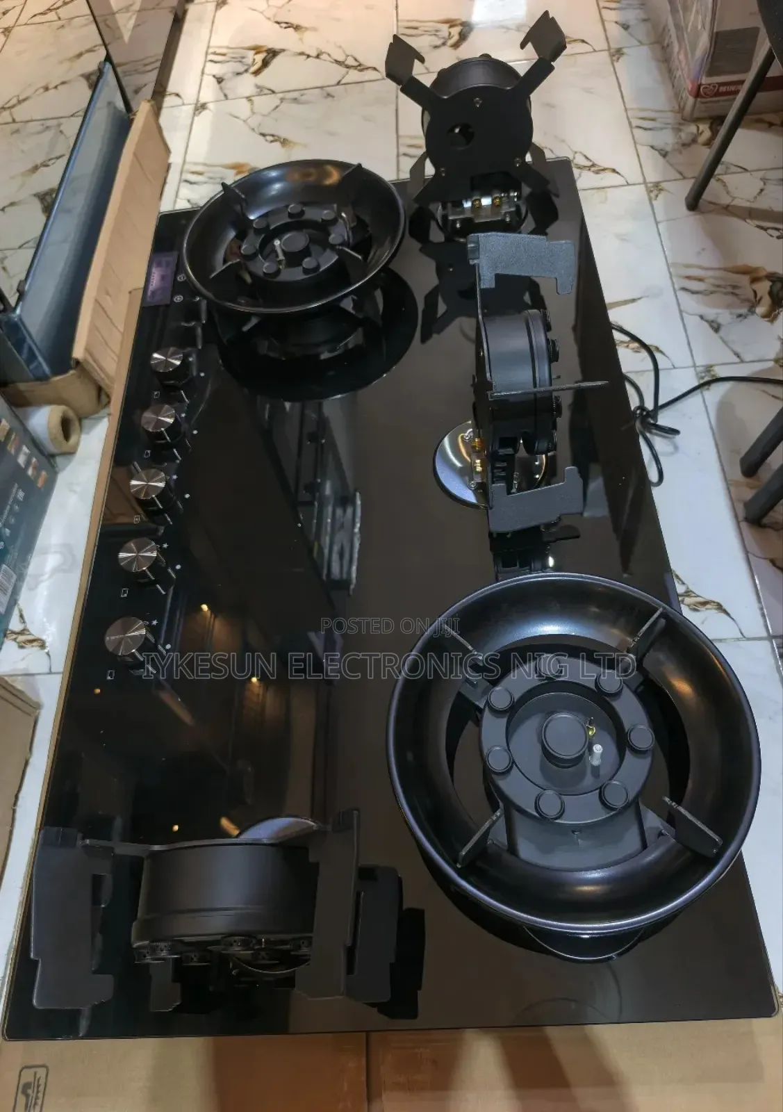 Bosch 90cm Inbuilt Flips Up Automatic 5 Burners Gas Cooker Hob Timer