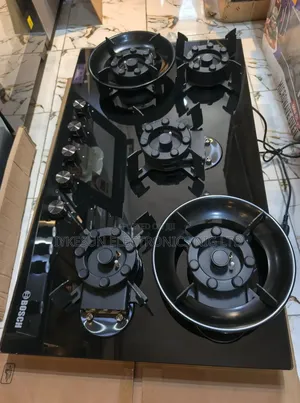 Bosch 90cm Inbuilt Flips Up Automatic 5 Burners Gas Cooker Hob Timer
