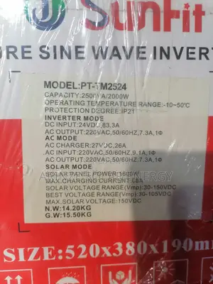The Sunfit Inverter 2.5kva 24v
