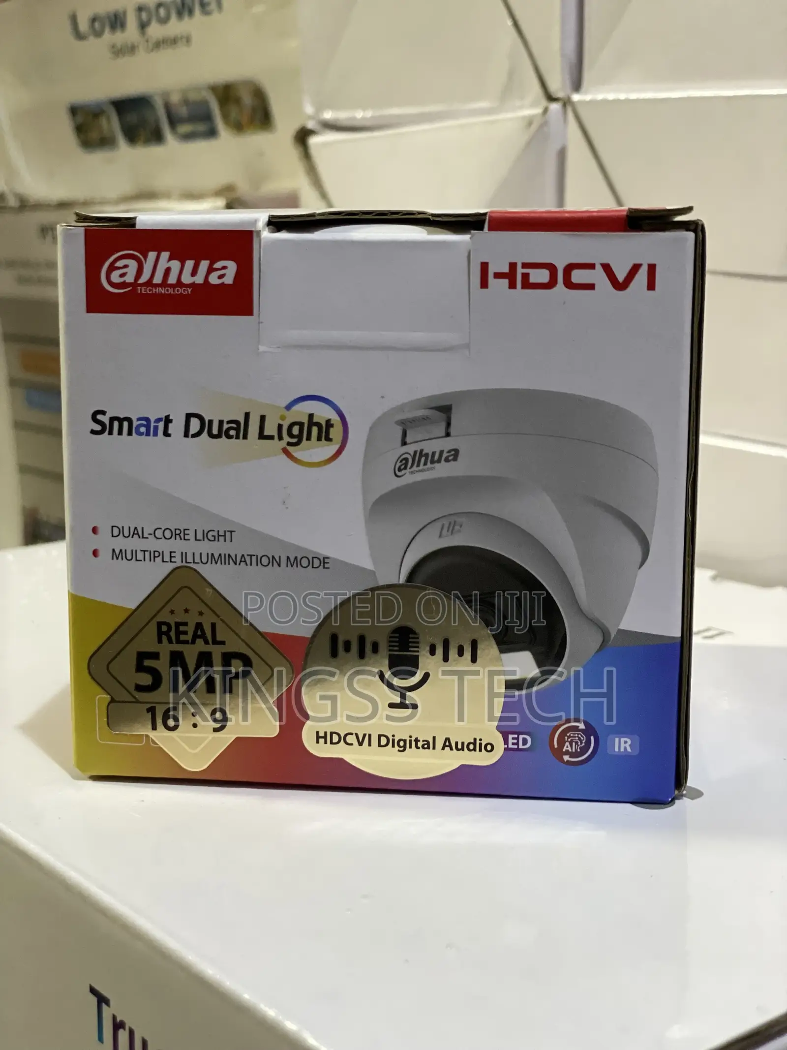 Dahua Indoor 5mp Hdcvi Smart Dual Light Dome Camera