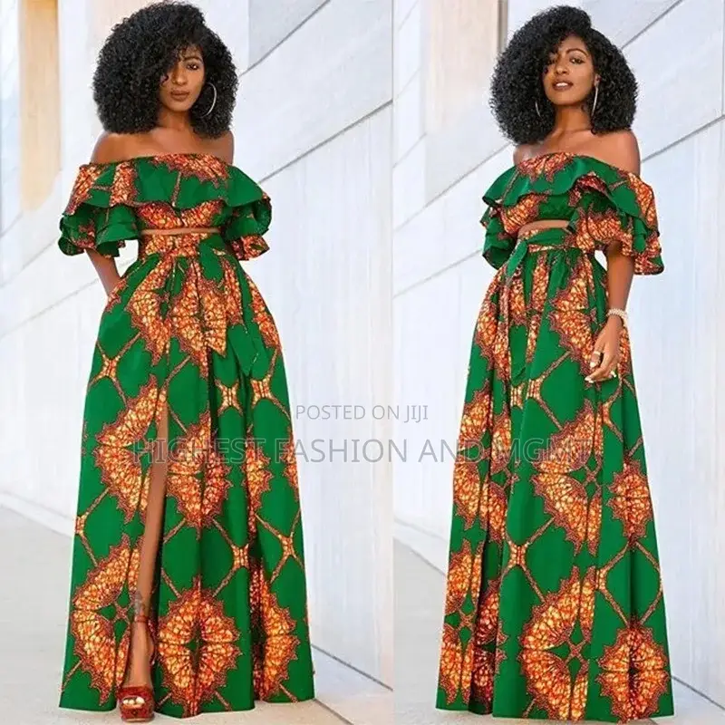 Crop Top Long Skirt Suit