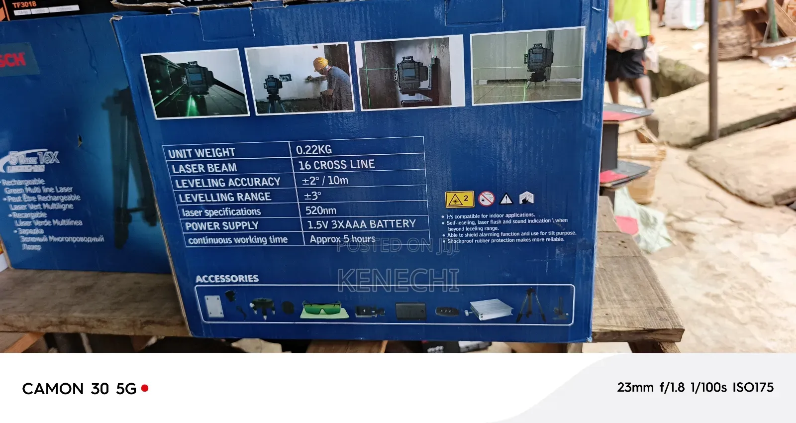 Rechargeable Multi Line Laser