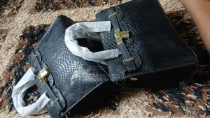 Brand New Black Scale Leather Handbag