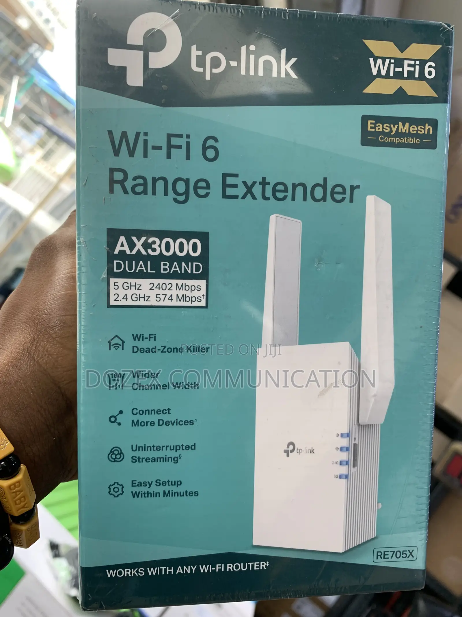 Tplink Wi-Fi 6 Re705x Ax3000 Dual Band Range Extender