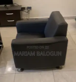 Set Of Thick Leather Chairs