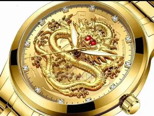 Luxury Golden Dragon Watch Waterproof